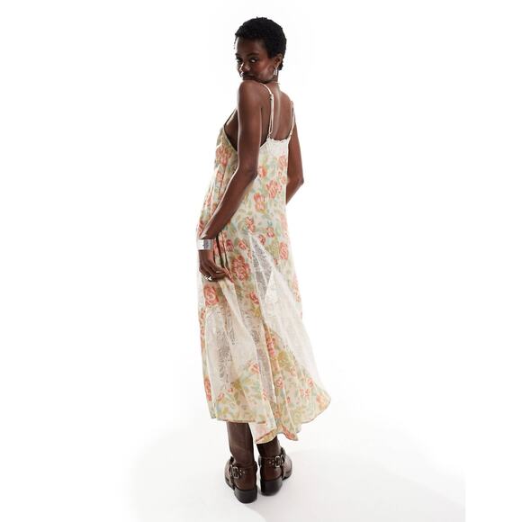 Free People NWT Intimately First Date Boho Printed Maxi Slip Dress | Size M - Picture 3 of 16